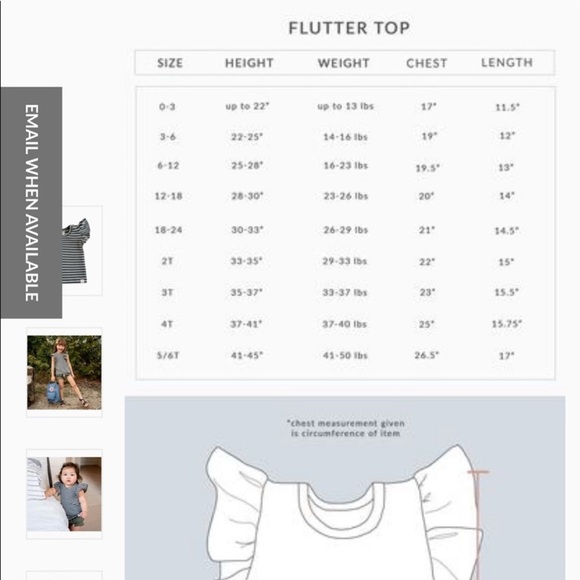 Lulu + Roo Striped Flutter Top - Picture 10 of 10